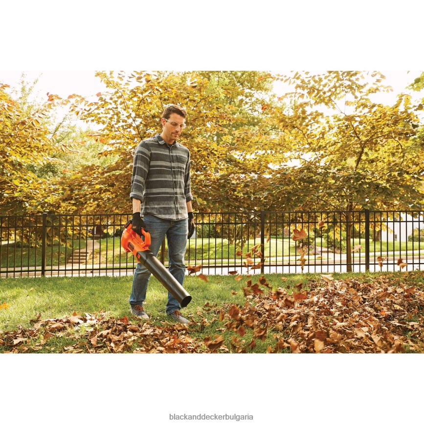 на открито бг BLACK+DECKER 20v max вентилатор за листа аксиален 2.0-ah V8R6ZD430