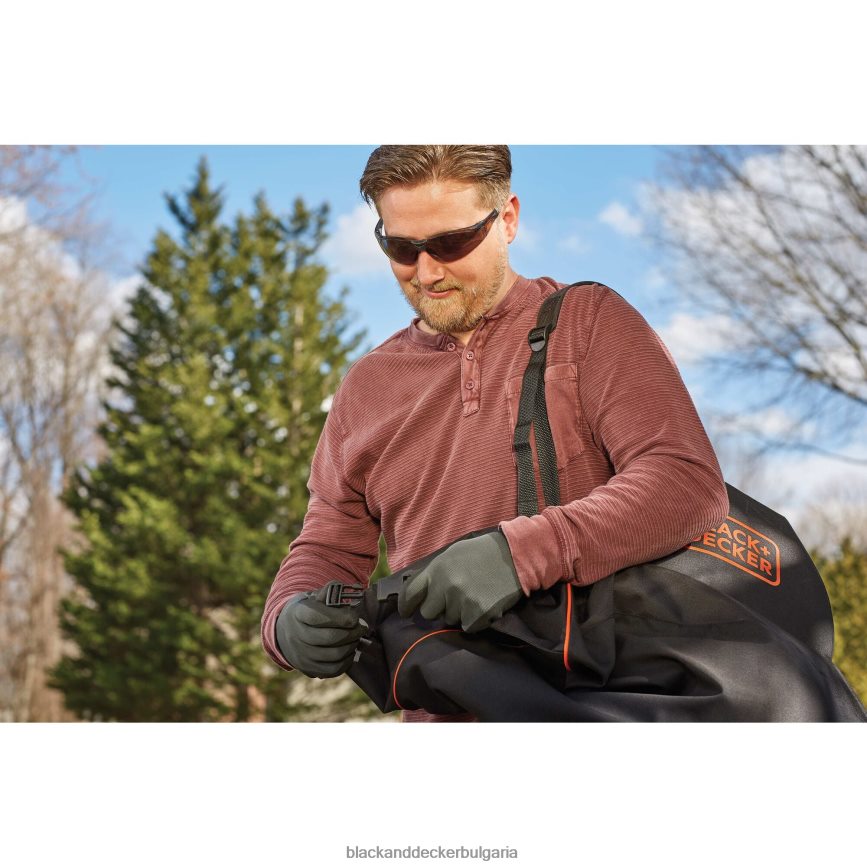 на открито бг BLACK+DECKER Вакуумен мулчер за листа с електрически вентилатор за листа 3 в 1 V8R6ZD442