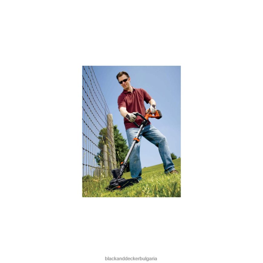 на открито бг BLACK+DECKER 40v макс тример за подстригване/острие и метачна машина комбо V8R6ZD440