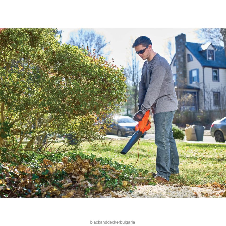 на открито бг BLACK+DECKER електрическа духалка за листа 7-ампер V8R6ZD444