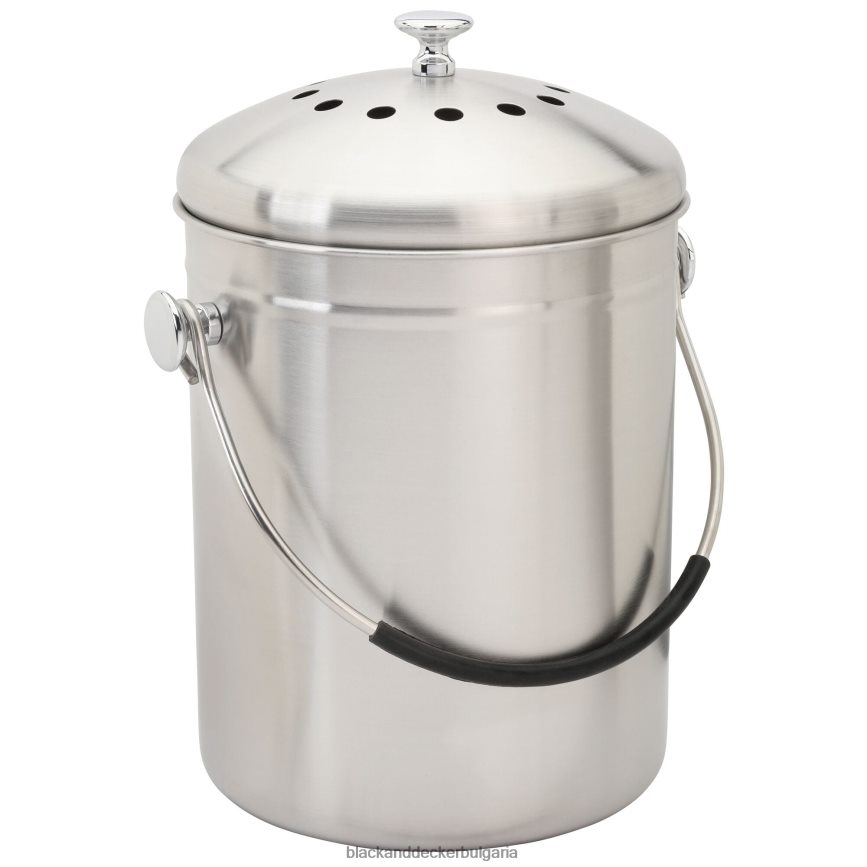 на открито бг BLACK+DECKER контейнер за компост от неръждаема стомана 166 oz. V8R6ZD409