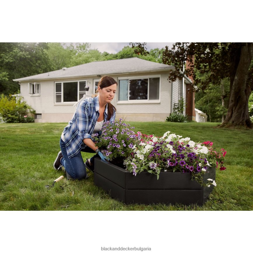 на открито бг BLACK+DECKER 3 фута повдигнато градинско легло V8R6ZD407