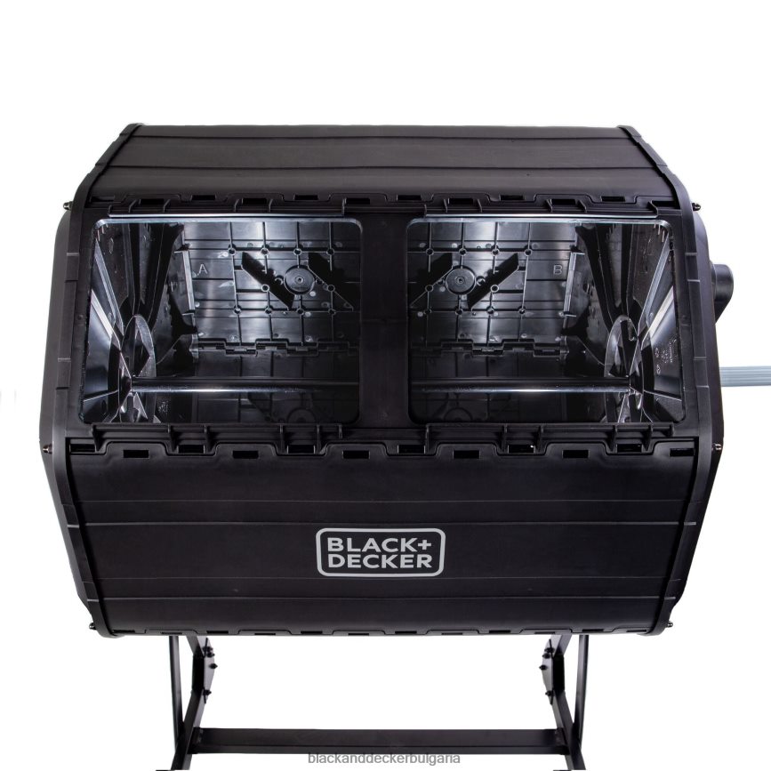 на открито бг BLACK+DECKER двукамерен барабанен компостер 40 галона V8R6ZD410