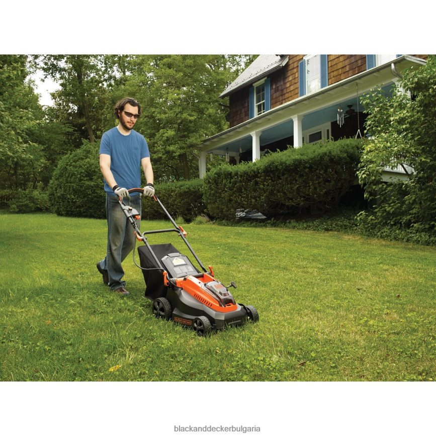 на открито бг BLACK+DECKER 40v max безжична косачка за трева с включени батерия и зарядно устройство V8R6ZD419