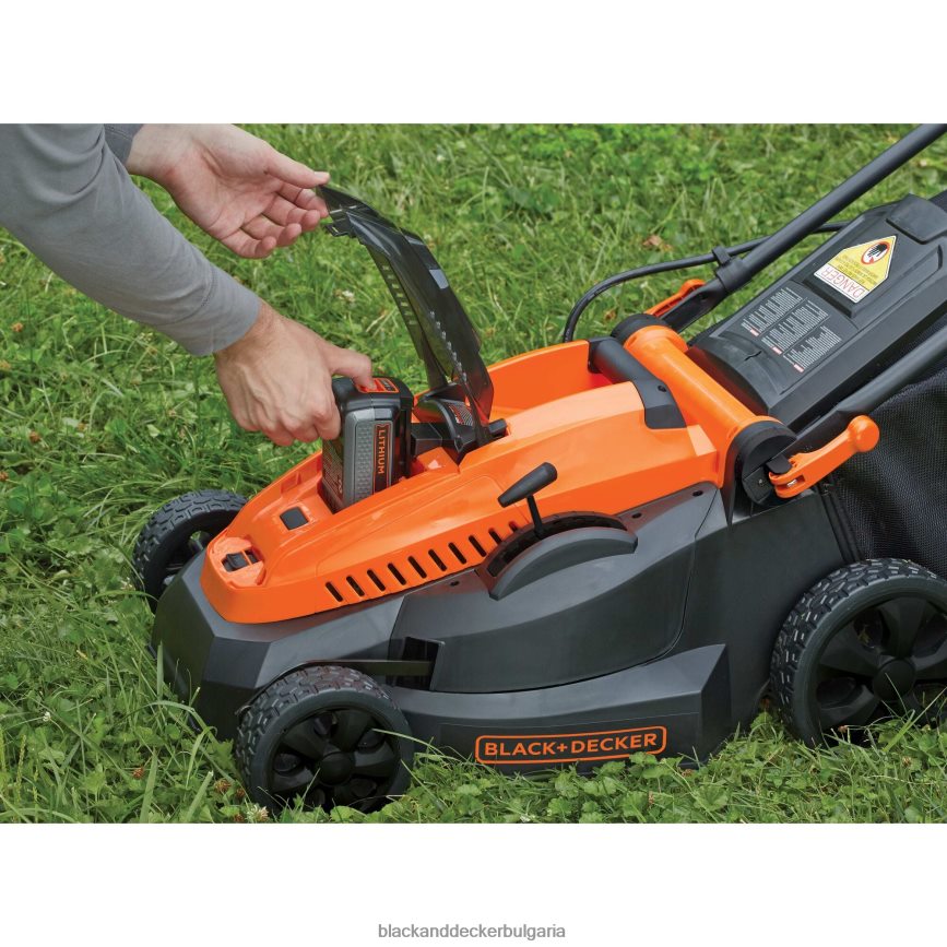 на открито бг BLACK+DECKER 40v max безжична косачка за трева с включени батерия и зарядно устройство V8R6ZD419
