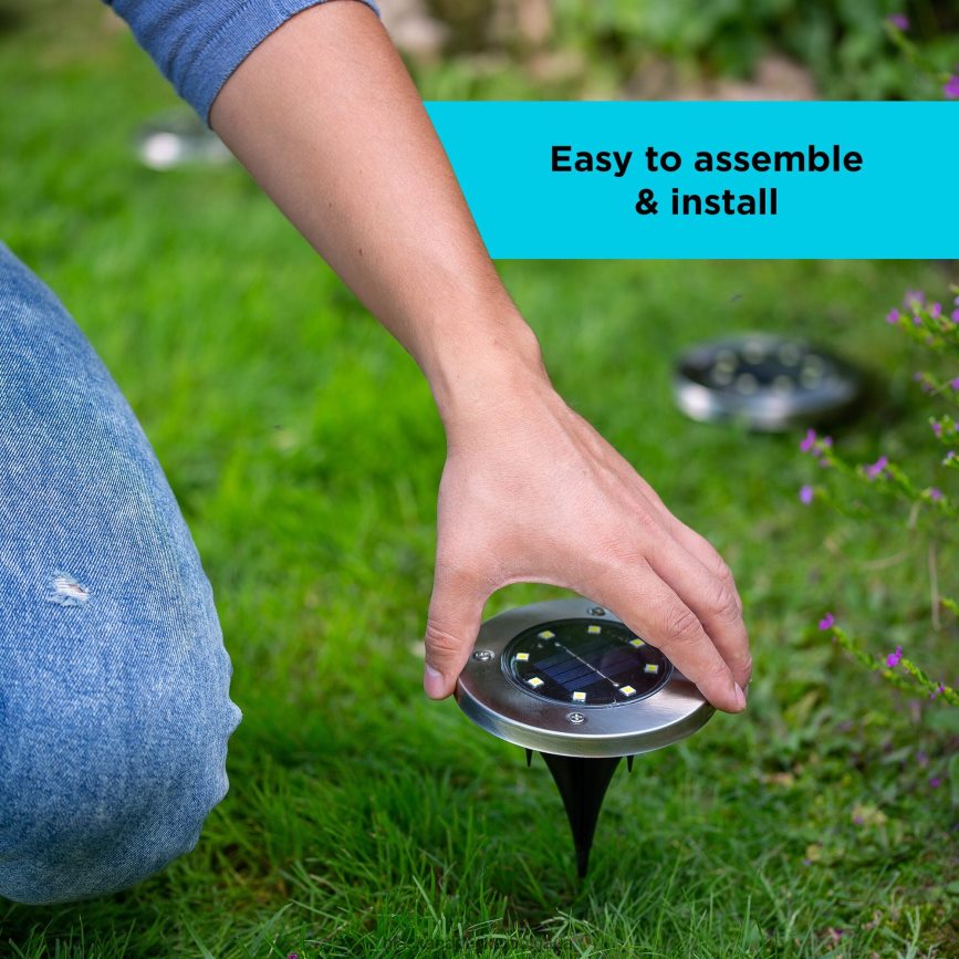 на открито бг BLACK+DECKER външна соларна дискова лампа - 8 бр V8R6ZD458