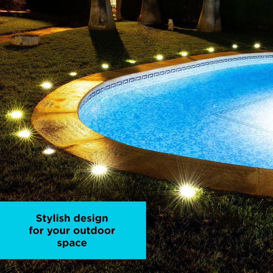 на открито бг BLACK+DECKER външна соларна дискова лампа - 8 бр V8R6ZD458