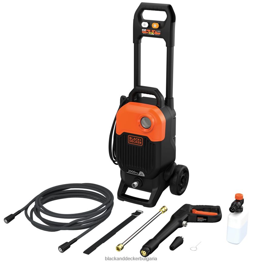 на открито бг BLACK+DECKER 2000 psi 1,2 gpm перална машина под налягане V8R6ZD473