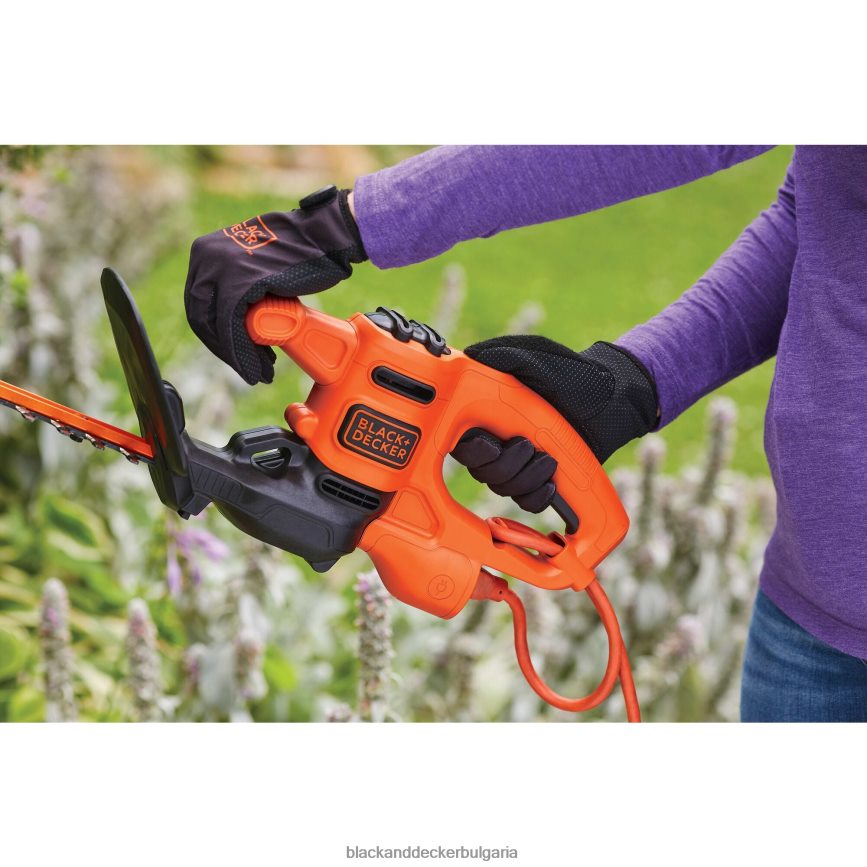 на открито бг BLACK+DECKER електрическа ножица за жив плет 17 инча. V8R6ZD501