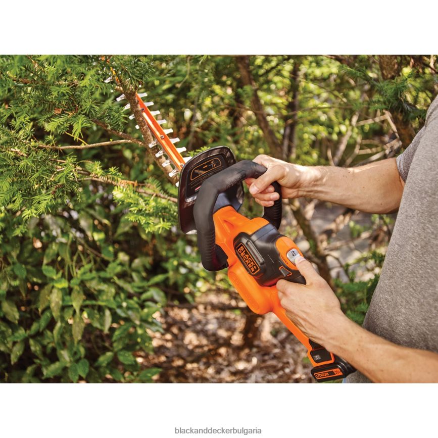 на открито бг BLACK+DECKER 20v максимум литиев 22-инчов тример за жив плет V8R6ZD514