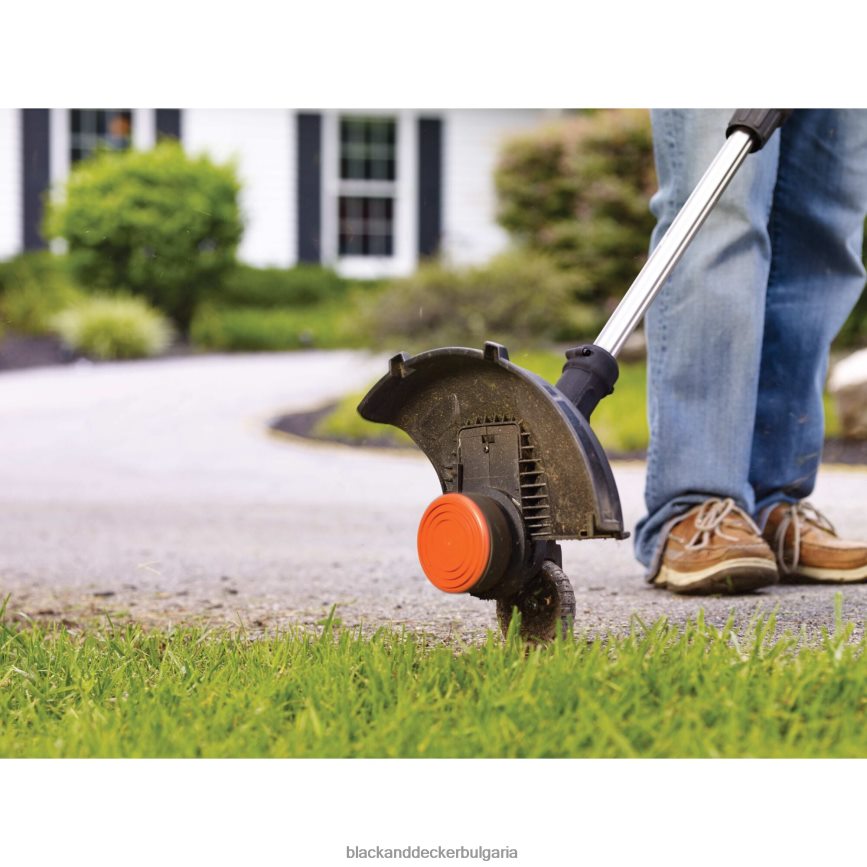 на открито бг BLACK+DECKER 20v макс тример с струна, 2-скоростен 12-инчов безжичен тример V8R6ZD484