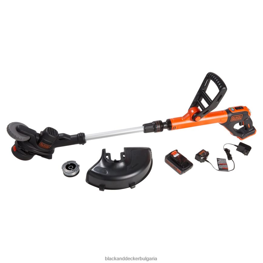 на открито бг BLACK+DECKER 20v макс тример с струна, 2-скоростен 12-инчов безжичен тример V8R6ZD484
