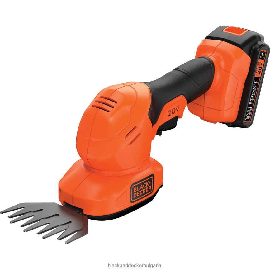 на открито бг BLACK+DECKER 20v макс захранване 3/8 инча комплект безжични ножици за храсти V8R6ZD511