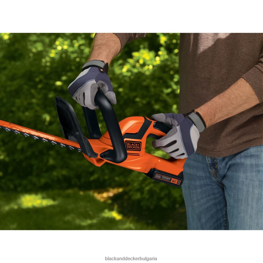 на открито бг BLACK+DECKER 20v max акумулаторна ножица за жив плет 22 инча V8R6ZD505