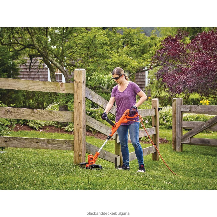 на открито бг BLACK+DECKER струнен тример с автоматично подаване електрически 6,5-ампера 14-инчов V8R6ZD493