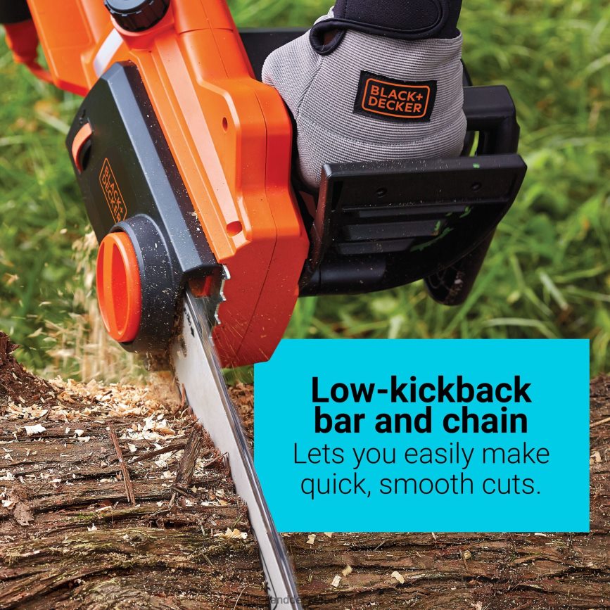 на открито бг BLACK+DECKER електрически верижен трион 16 инча 12 ампер V8R6ZD393