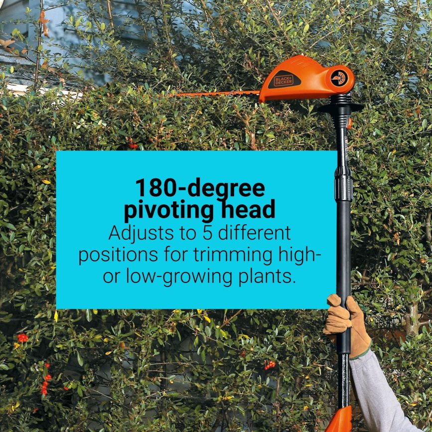 на открито бг BLACK+DECKER 20v макс. захранване 18 инча само безжичен инструмент за ножици за жив плет V8R6ZD400