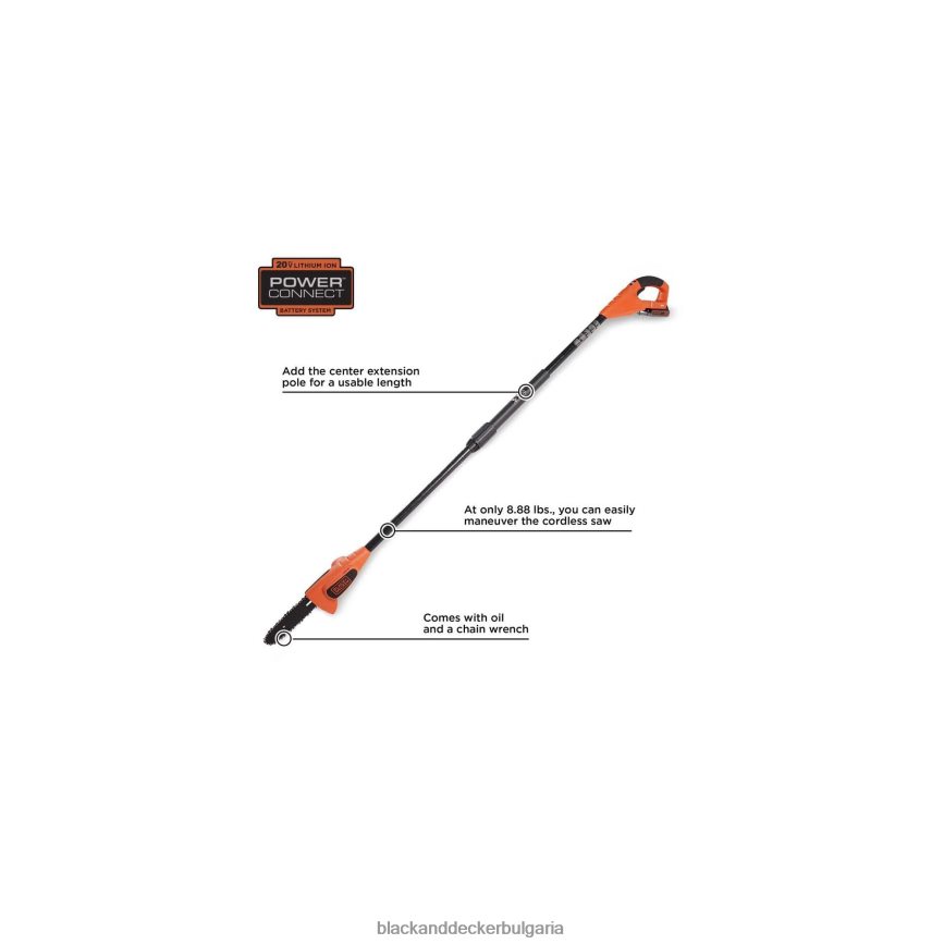 на открито бг BLACK+DECKER 20v макс. трион само за 8-инчов инструмент V8R6ZD396