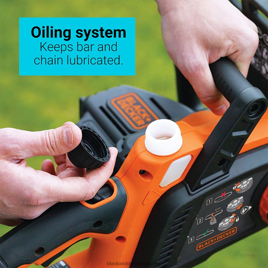 на открито бг BLACK+DECKER 40v макс. акумулаторен инструмент за верижен трион само 12 инча. V8R6ZD391