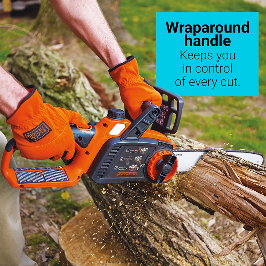 на открито бг BLACK+DECKER 40v макс. акумулаторен инструмент за верижен трион само 12 инча. V8R6ZD391