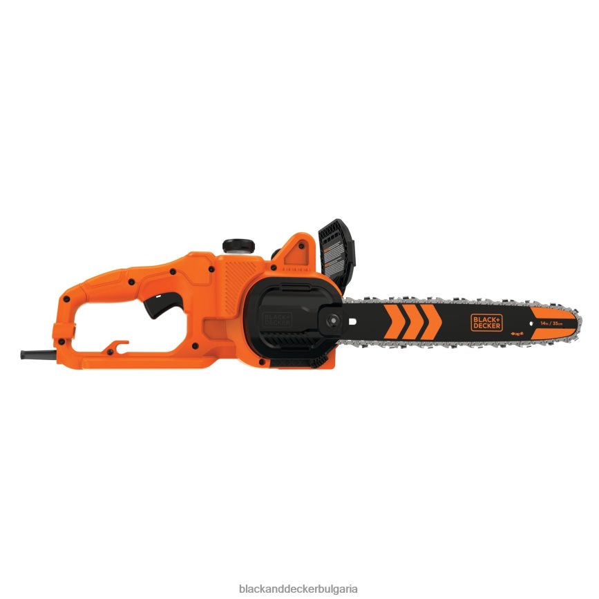 на открито бг BLACK+DECKER 8 ампера 14 инча електрически верижен трион V8R6ZD392