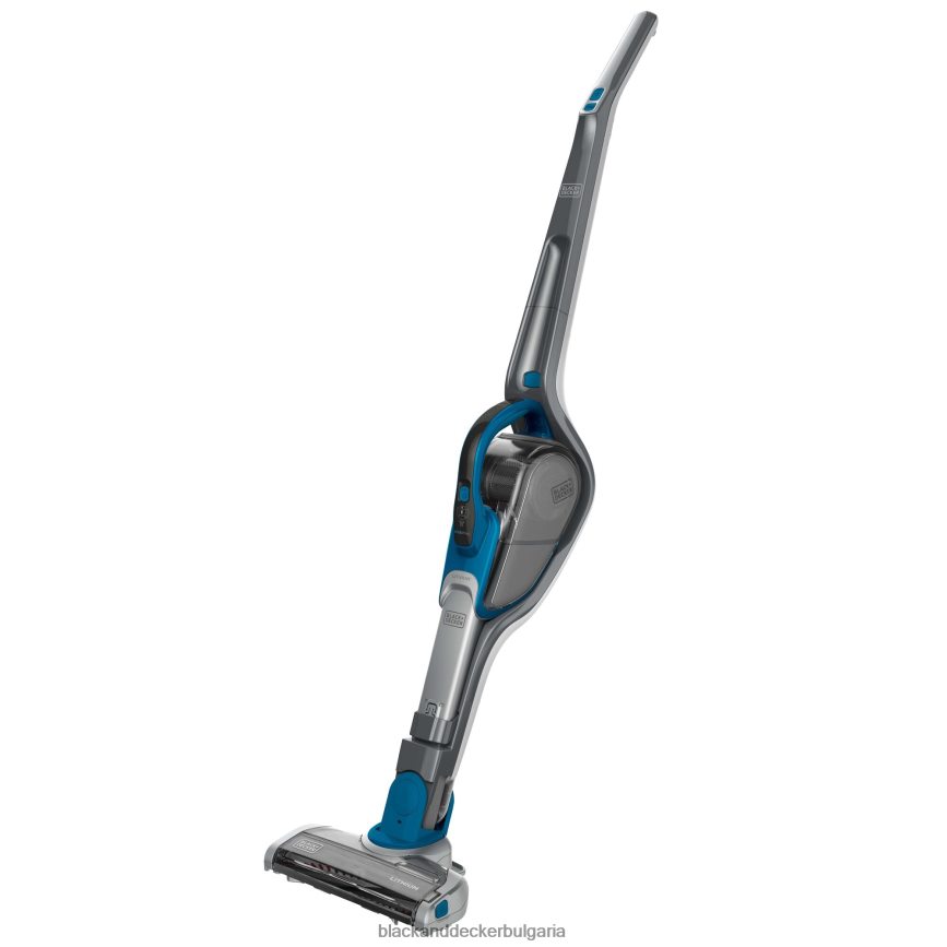 почистване бг BLACK+DECKER безжична литиева прахосмукачка 2 в 1 стик (дълбоко океанско синьо) V8R6ZD66
