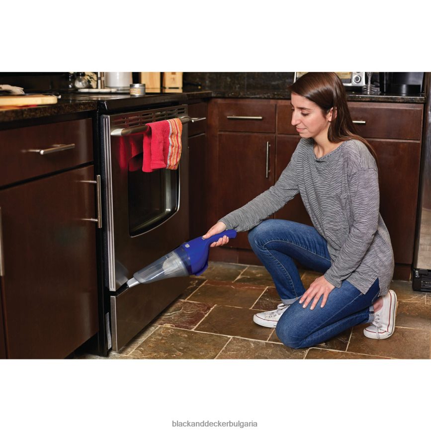 почистване бг BLACK+DECKER прахоуловител безжична ръчна прахосмукачка 2 ah кобалтово синьо V8R6ZD54