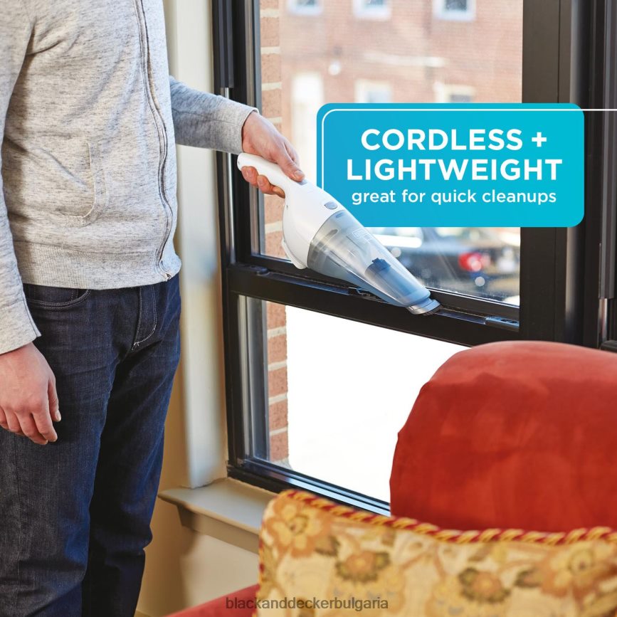 почистване бг BLACK+DECKER ръчна прахосмукачка 2ah мощност бяла V8R6ZD8