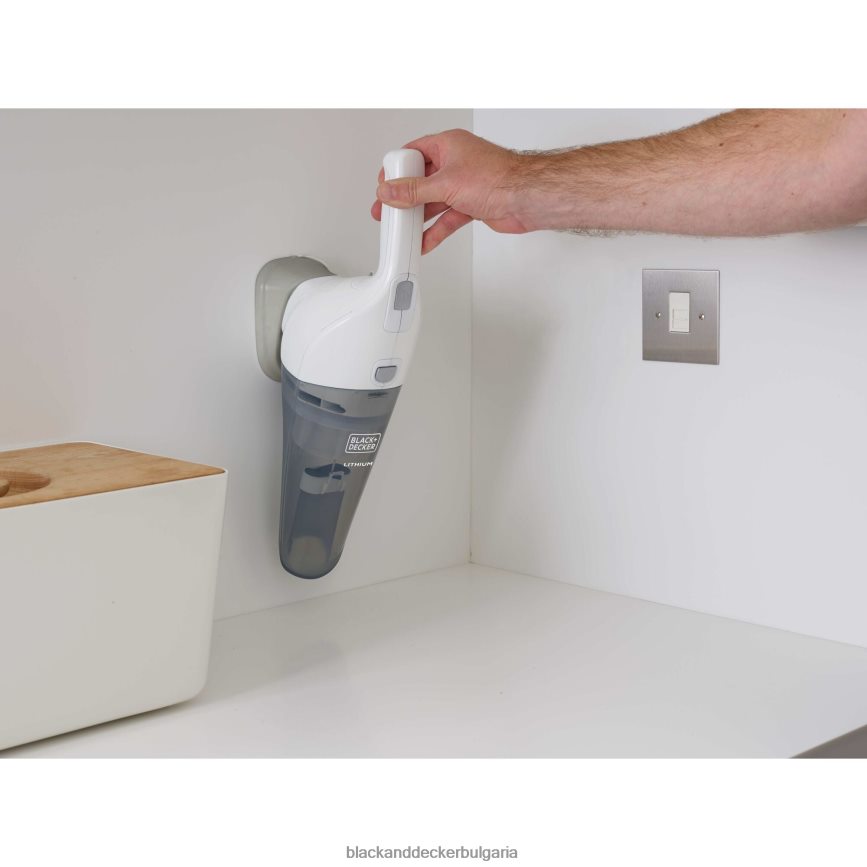 почистване бг BLACK+DECKER ръчна прахосмукачка 2ah мощност бяла V8R6ZD8