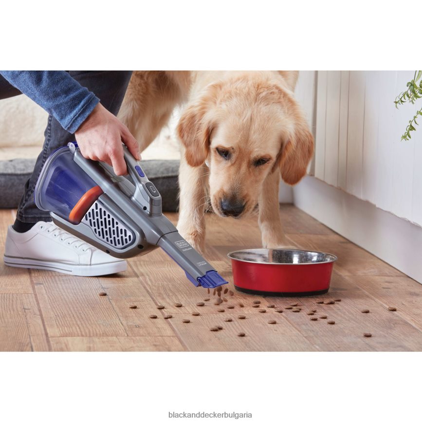 почистване бг BLACK+DECKER Ръчна прахосмукачка AdvancedClean за домашни любимци 20v max с основно зарядно устройство и допълнителен филтър V8R6ZD26