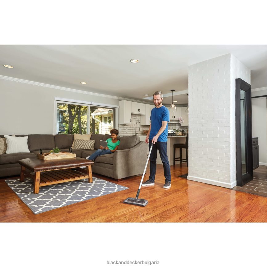 почистване бг BLACK+DECKER машина за почистване на пода сива V8R6ZD100
