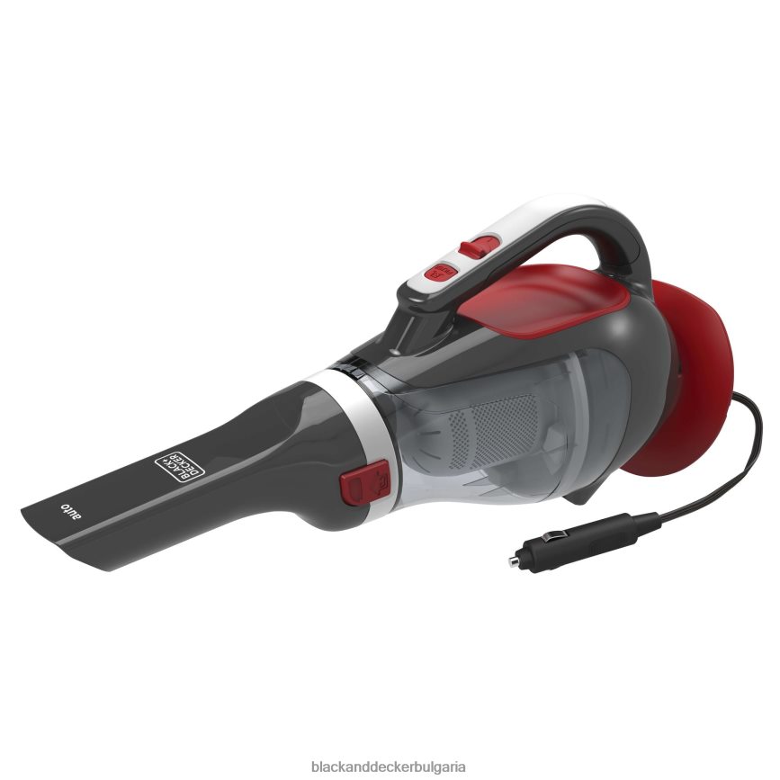почистване бг BLACK+DECKER dustbuster 12v max dc автомобилна ръчна прахосмукачка червена V8R6ZD46