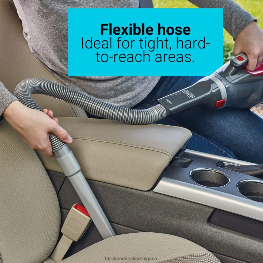 почистване бг BLACK+DECKER dustbuster 12v max dc автомобилна ръчна прахосмукачка червена V8R6ZD46