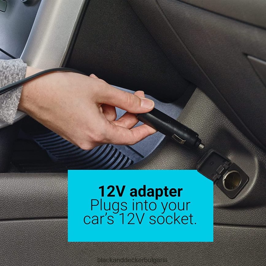 почистване бг BLACK+DECKER dustbuster 12v max dc автомобилна ръчна прахосмукачка червена V8R6ZD46