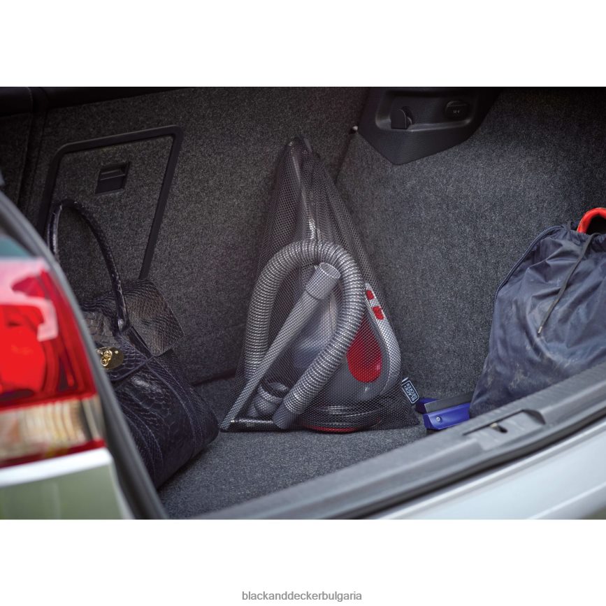 почистване бг BLACK+DECKER dustbuster 12v max dc автомобилна ръчна прахосмукачка червена V8R6ZD46