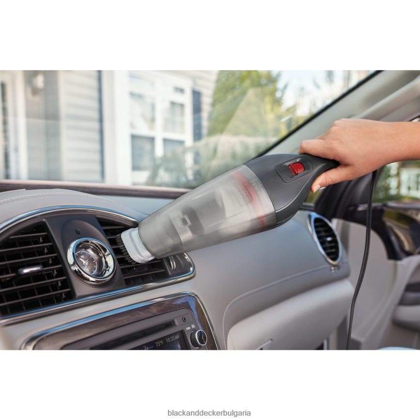 почистване бг BLACK+DECKER dustbuster 12v max dc quickclean ръчна прахосмукачка сива V8R6ZD51