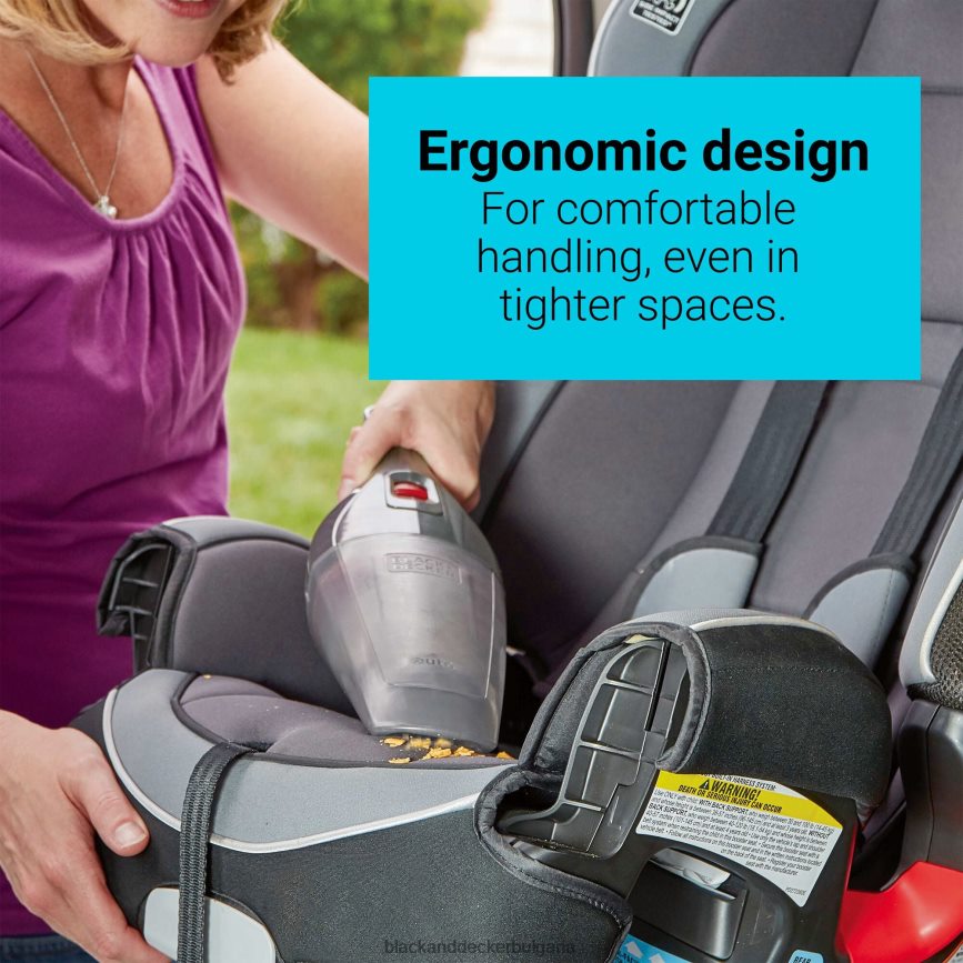 почистване бг BLACK+DECKER dustbuster 12v max dc quickclean ръчна прахосмукачка сива V8R6ZD51