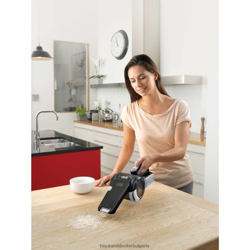 почистване бг BLACK+DECKER dustbuster 20v max ръчна прахосмукачка безжична сива V8R6ZD7