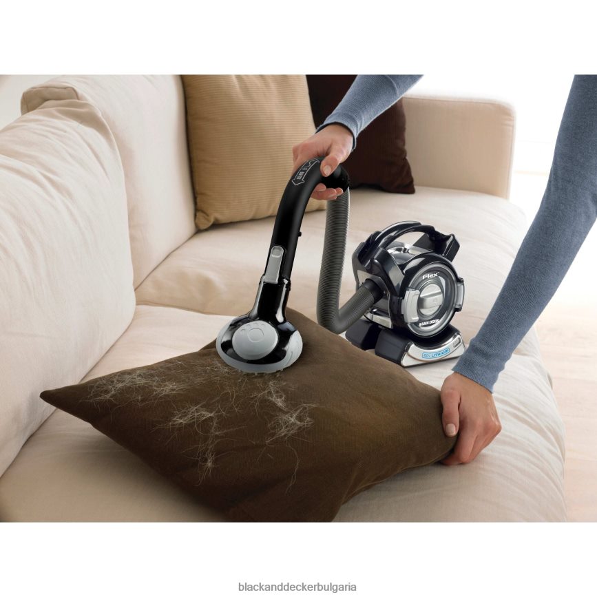 почистване бг BLACK+DECKER dustbuster 20v max flex безжична прахосмукачка с глава за пода и четка за косми за домашни любимци V8R6ZD60