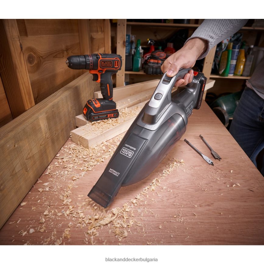 почистване бг BLACK+DECKER dustbuster 20v max powerconnect безжична ръчна прахосмукачка V8R6ZD6