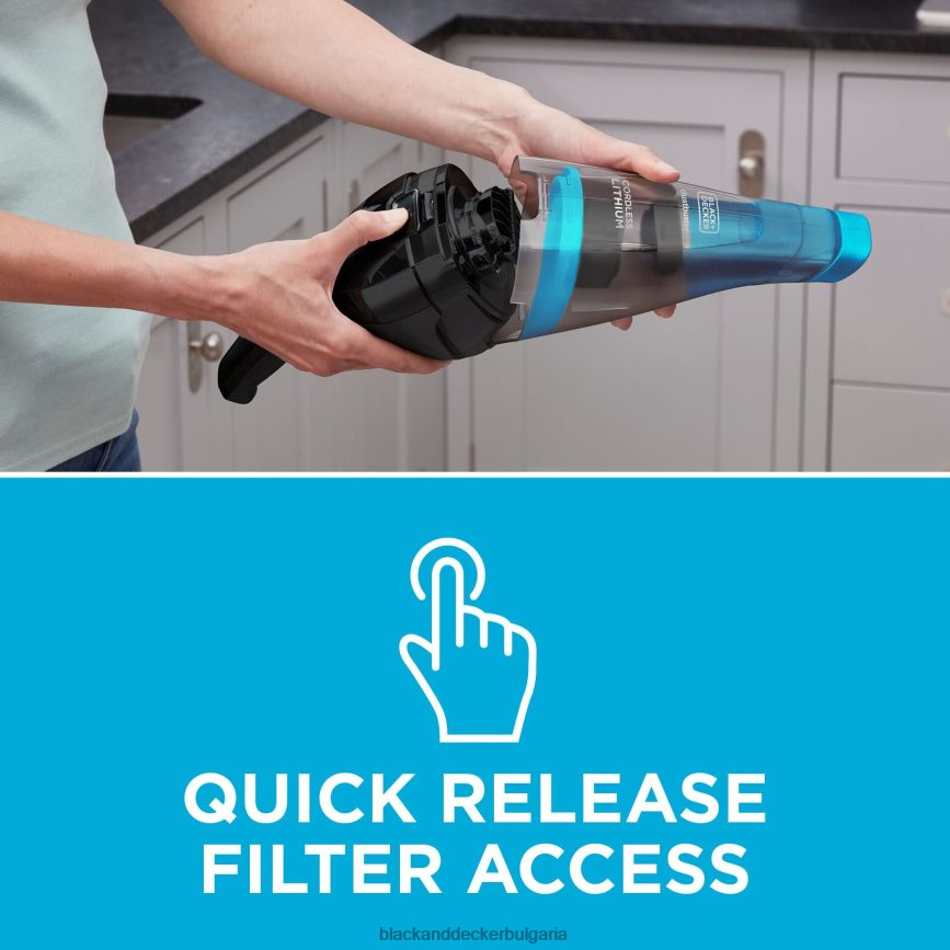почистване бг BLACK+DECKER класическа безжична ръчна прахосмукачка dustbuster V8R6ZD20