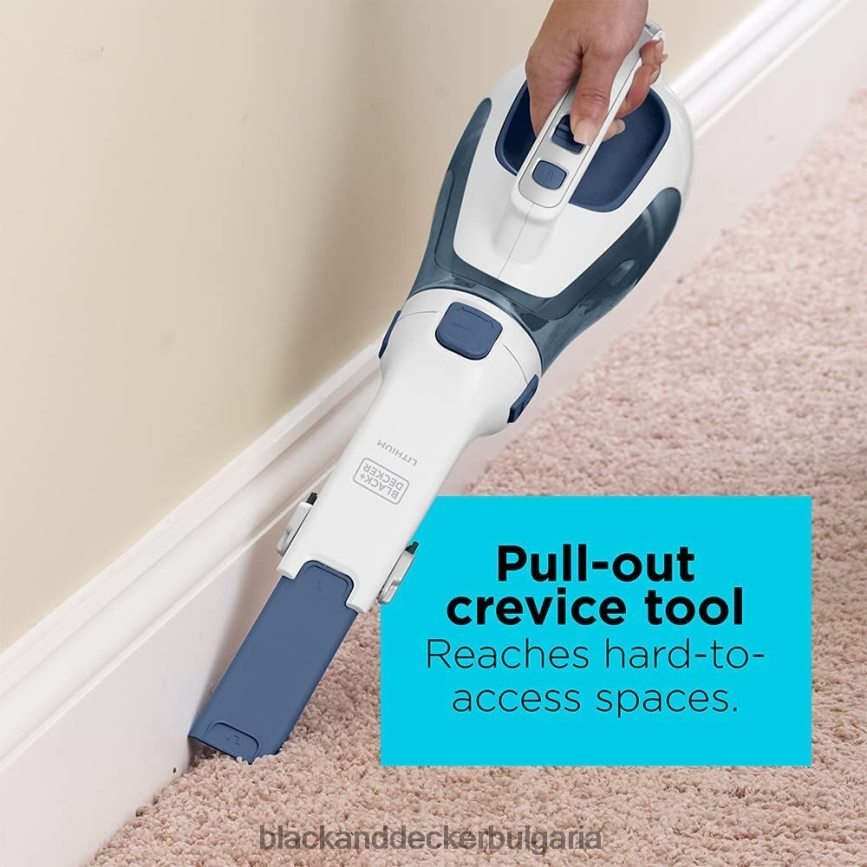 почистване бг BLACK+DECKER dustbuster ръчна вакуумна безжична мастило със синьо V8R6ZD44