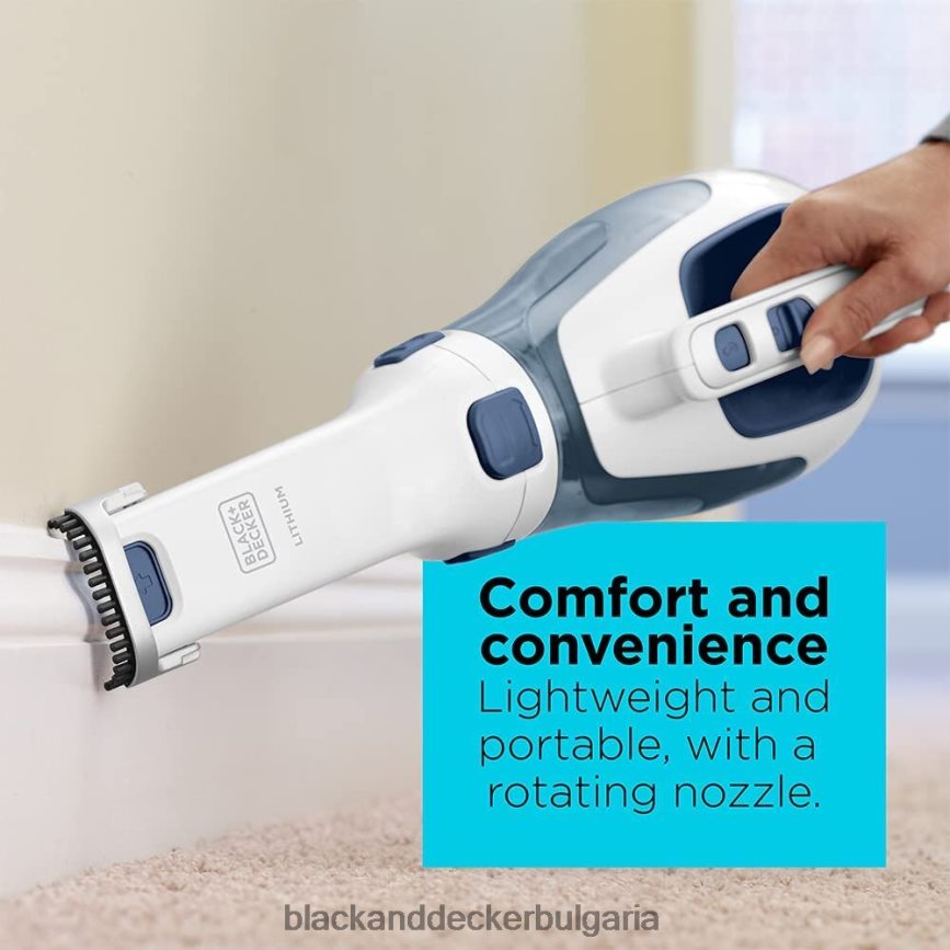 почистване бг BLACK+DECKER dustbuster ръчна вакуумна безжична мастило със синьо V8R6ZD44