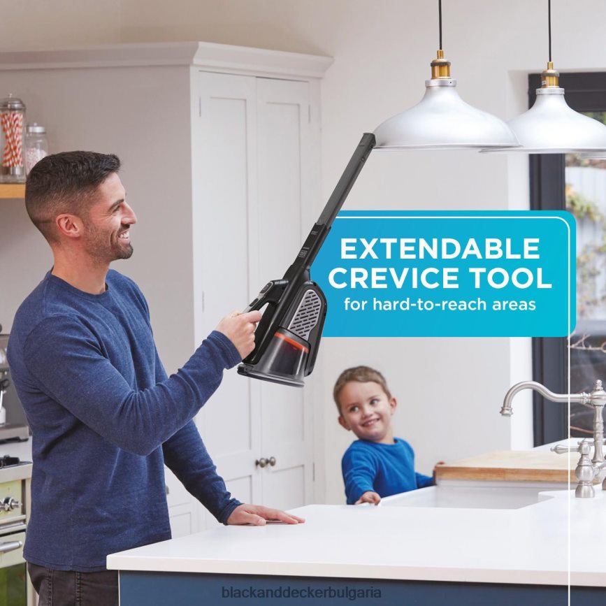 почистване бг BLACK+DECKER dustbuster ръчна вакуумна безжична прахосмукачка advancedclean черно V8R6ZD1