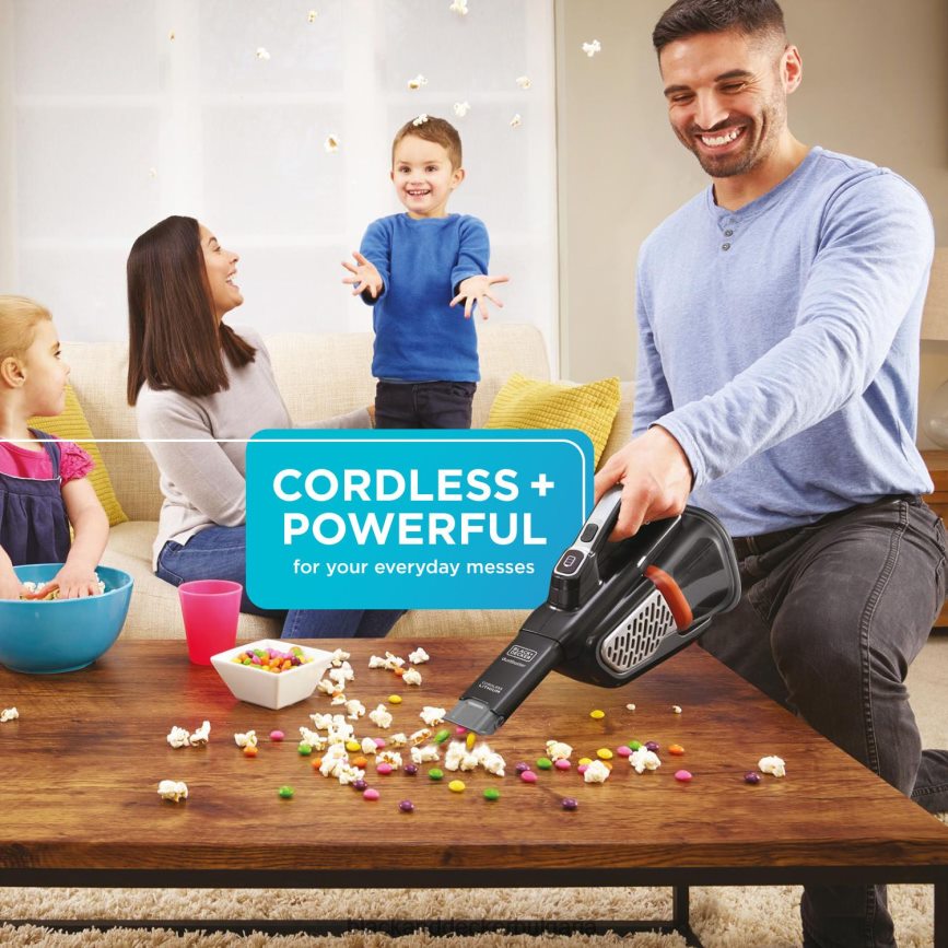 почистване бг BLACK+DECKER dustbuster ръчна вакуумна безжична прахосмукачка advancedclean черно V8R6ZD1