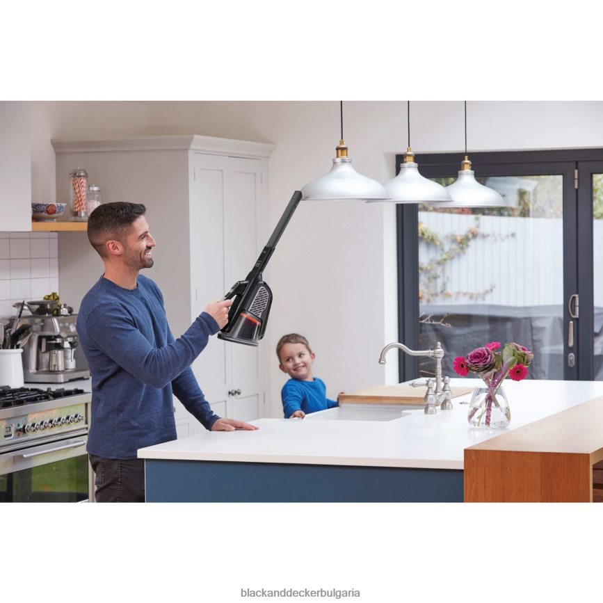почистване бг BLACK+DECKER dustbuster ръчна вакуумна безжична прахосмукачка advancedclean черно V8R6ZD1