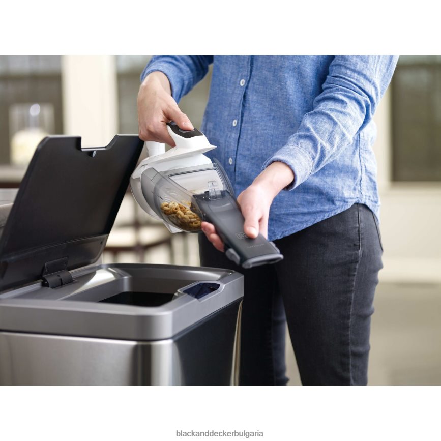 почистване бг BLACK+DECKER dustbuster advancedclean безжична ръчна прахосмукачка бяла V8R6ZD41