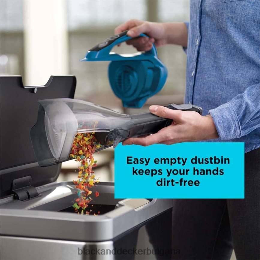 почистване бг BLACK+DECKER безжична ръчна прахосмукачка dustbuster advancedclean V8R6ZD52