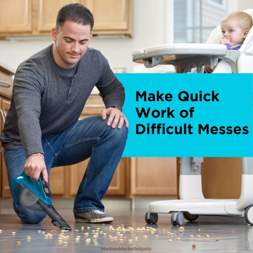 почистване бг BLACK+DECKER безжична ръчна прахосмукачка dustbuster advancedclean V8R6ZD52