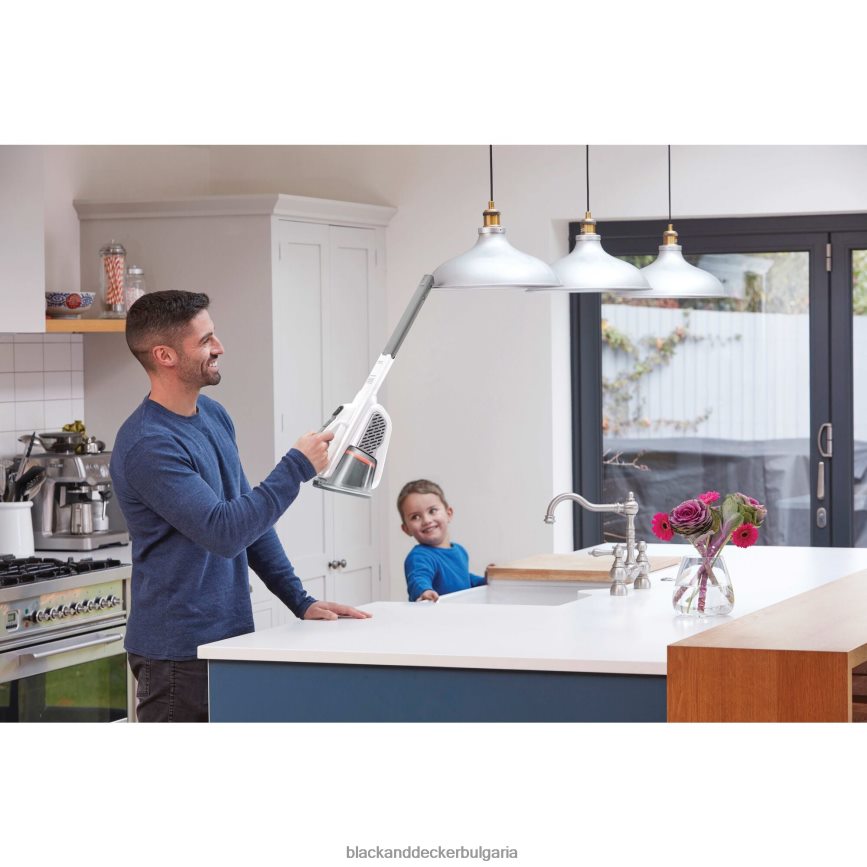 почистване бг BLACK+DECKER dustbuster ръчна вакуумна безжична прахосмукачка advancedclean white V8R6ZD33
